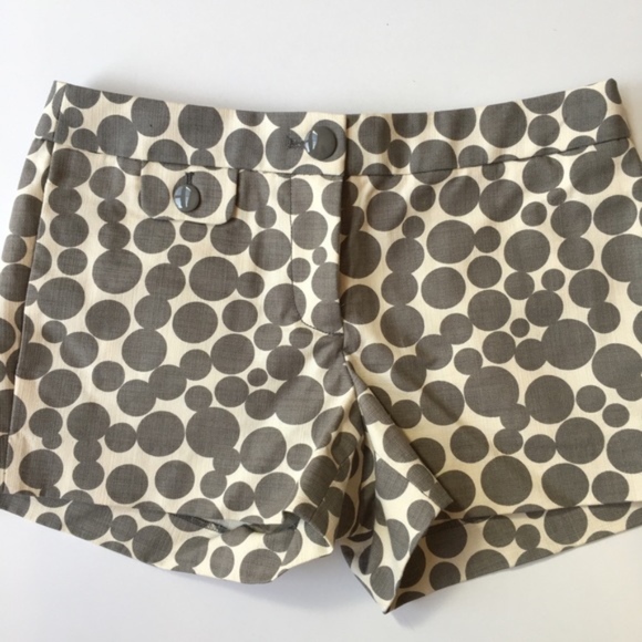 J. Crew Pants - J. Crew Gray Polka Dot Cotton Shorts